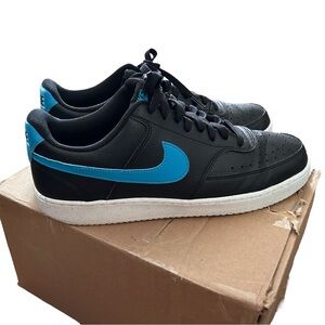 Nike Court Vision Next Nature Low Black Laser Blue Men’s